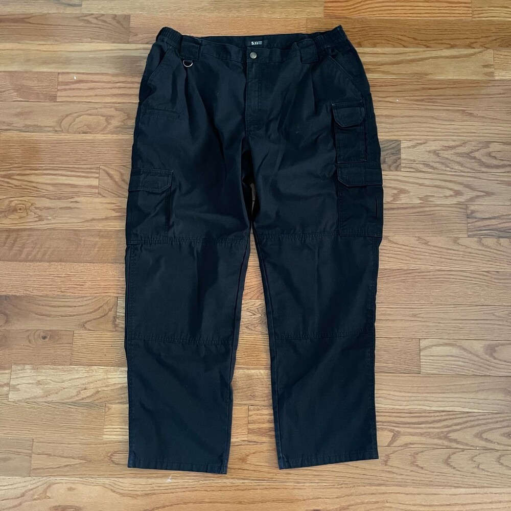 5.11 Tactical Taclite Pro Pants Mens 42x31 Black Ripstop Cargo Workwear 74273